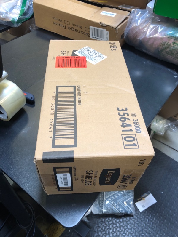 Photo 1 of Depend Incontinence/Bladder Control Shields, Pads for Men, Light Absorbency, 174 Count (3 Packs of 58) (Packaging May Vary)