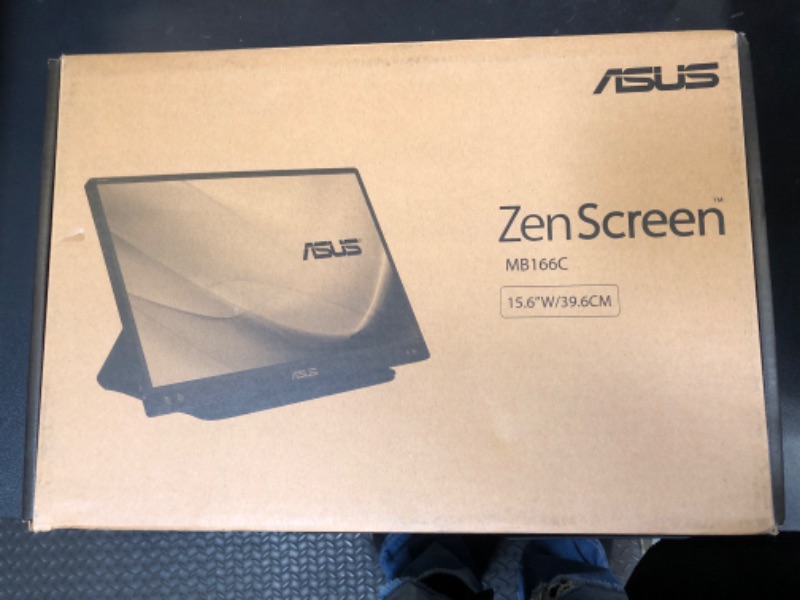 Photo 2 of ASUS ZenScreen 15.6” 1080P Portable USB Monitor (MB166C) - Full HD, IPS, USB Type-C, , Tripod Mountable, Anti-Glare Surface, Protective Sleeve, 3-Year Warranty