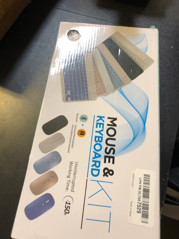 Photo 1 of Bluetooth Wireless Keyboard and Mouse Combo,Ultra-Slim Ergonomic Small Rechargeable Bluetooth Keyboard Mouse Set for Apple iPad iPhone Samsung Tablet Phone Android PC Computer Mac Smartphone(Pink)