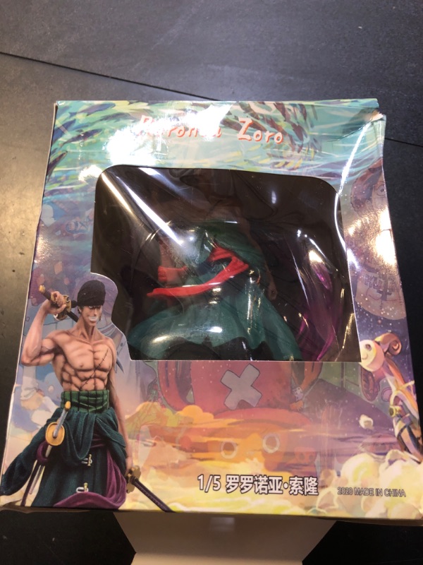 Photo 1 of Zoro Figure Anime Action Figure Roronoa Zoro Character Statue Anime Action Figure PVC Toy Figure Collection Gift for Boys and Girls