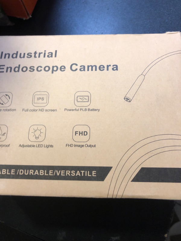 Photo 1 of ALIESTFDNO Triple Lens 1080P Borescope with 50FT Semi-Rigid Cable, 5" IPS Screen Endoscope Camera with Lights, 1080P Industrial Borescope with 32G Storage Card,IP67 Waterproof Drain Camera