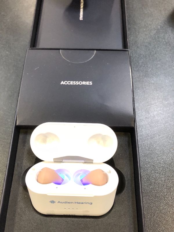 Photo 2 of Audien ATOM PRO 2 Wireless Rechargeable OTC Hearing Aid, Premium Comfort Design and Nearly Invisible