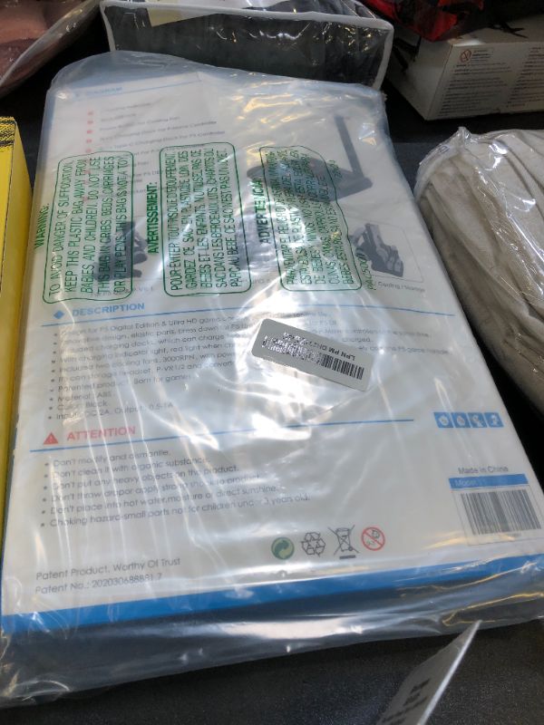 Photo 1 of Skywin- PSVR Charging Station Display Stand, Showcase, Cool, Charge, and Display your PS VR, Compatible with Playstation, PS5 Controller Charger Headset Stand, Fan, Controller Charger and Hub (PS5 VR)