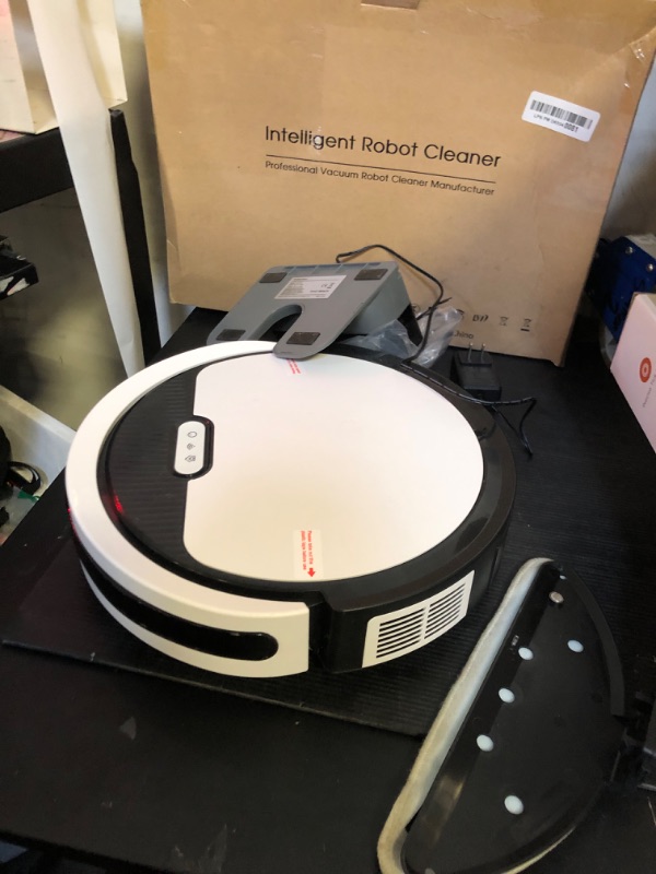 Photo 2 of Dyrabitick V3 Robot Vacuum and Mop, 3 in 1 Combo Cleaner for Home with Pet Hair and Hard Floor, 5000Pa Suction, Self-Charging, 120 Mins Run Time,Super Thin Body & Large Dust Box,App + Alexa