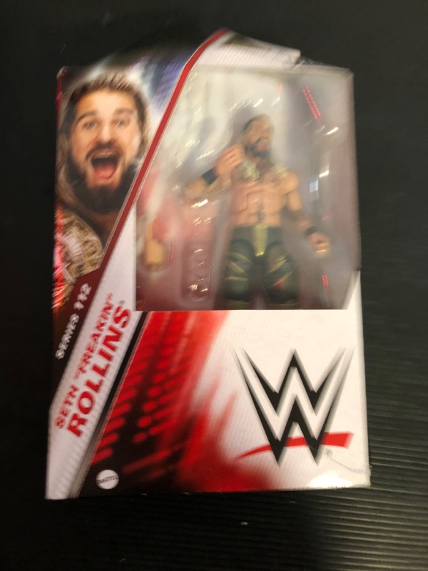 Photo 2 of Mattel WWE Elite Action Figure & Accessories, 6-inch Collectible Seth Rollins with 25 Articulation Points, Life-Like Look & Swappable Hands