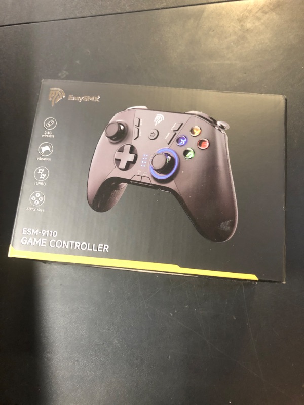 Photo 1 of EasySMX Wireless Gaming Controller for Windows PC/Steam Deck/PS3/Android TV BOX, Dual Vibrate Plug and Play Gamepad Joystick with 4 Customized Keys, Battery Up to 14 Hours, Work for Nintendo Switch