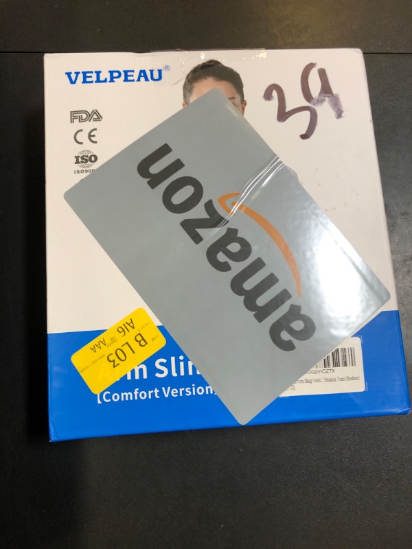 Photo 2 of Velpeau Arm Sling Shoulder Immobilizer for Women and Men, fit Left or Right Arm - Rotator Cuff Support Brace - Medical Sling for Shoulder, Clavicle, Elbow Injury (Comfort type, L: Bust 33.5?-41?)