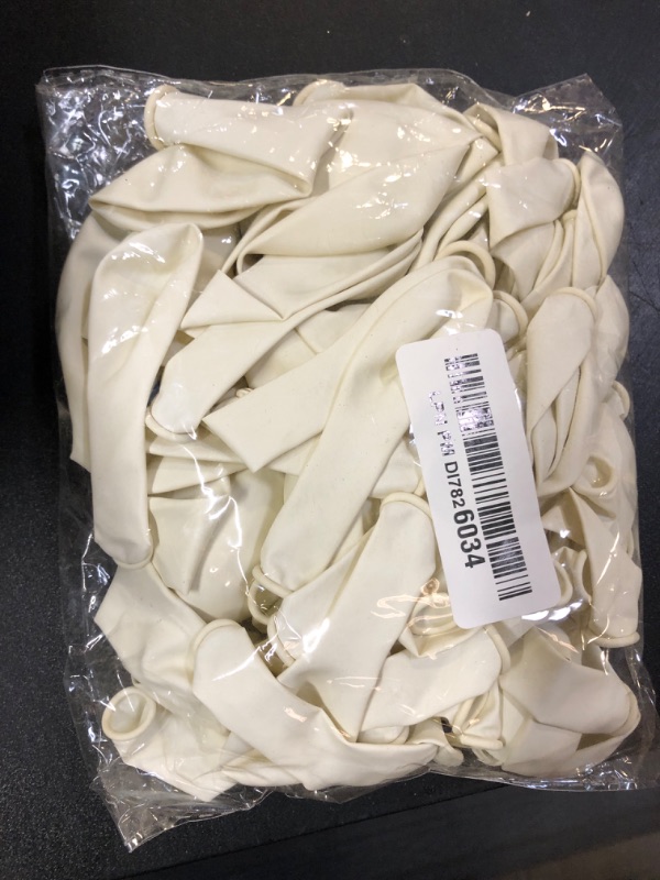 Photo 1 of 130PCS White Balloons Different Sizes 18" 12" 10" 5" Balloon Garland Arch Kit perfect for Birthday Party, Graduation, Baby Shower, Wedding, Holiday Decoration and Anniversary (White balloons)