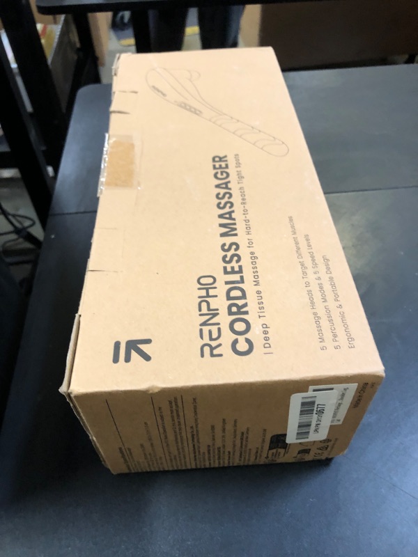 Photo 1 of RENPHO Rechargeable Handheld Back Massager, Cordless Electric Neck Massage Tool for Shoulder, Foot, Leg, Calf, FSA & HSA Eligible, Gifts for Women and Men