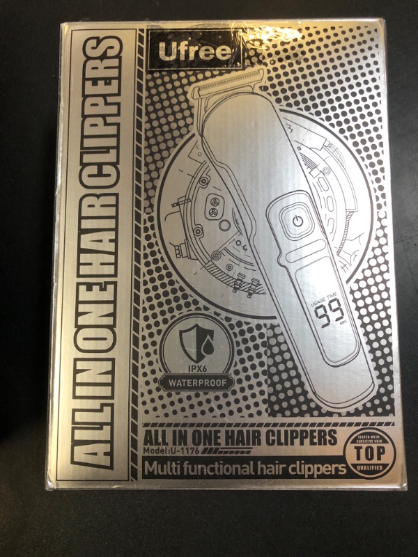 Photo 1 of Ufree Beard Trimmer for Men, Waterproof Electric Razor for Nose, Body, Face and Mustache, Cordless Hair Clippers Shavers for Men Grooming Kit, Gifts for Men Husband Father