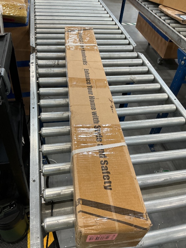 Photo 1 of Bobolish Horizontal Black Deck Railing Kit, 40" H x 36" W Wrought Iron Rail