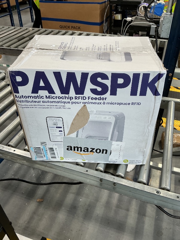Photo 1 of PawsPik Automatic Microchip RFID Cat Feeder, 16-Cup, White