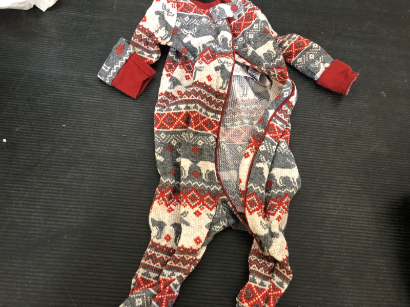 Photo 1 of 0/3m The Children's Place Baby  Family Matching, Plaid Thermal Pajamas  