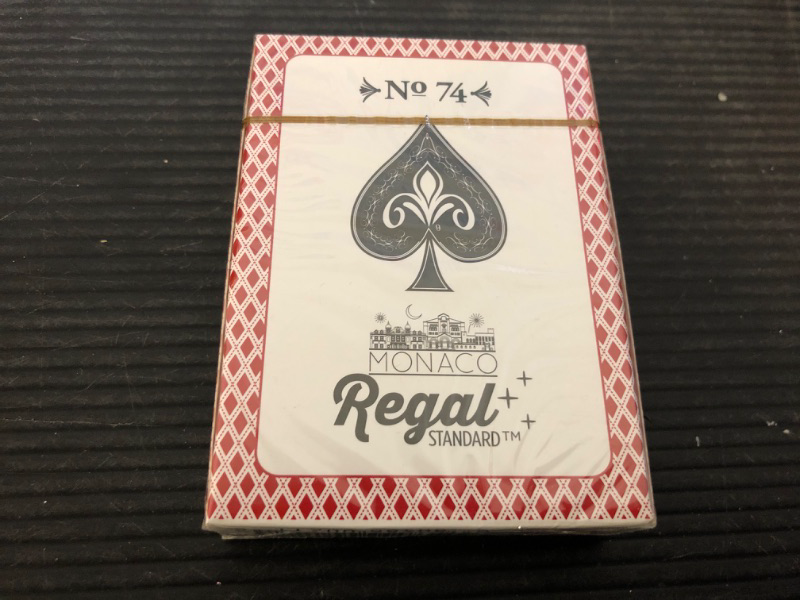 Photo 1 of Regal Games Casino Standard Poker Size Playing Cards 