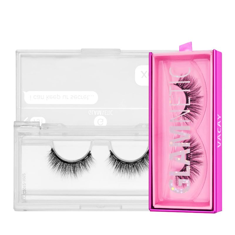 Photo 1 of Glamnetic Magnetic Eyelashes - XOXO | Short Magnetic Lashes, 60 Wears Reusable High Volume Faux Mink Lashes, Round - 1 Pair