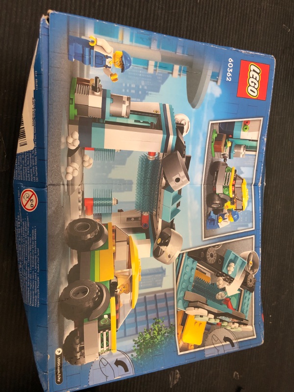 Photo 2 of LEGO City Car Wash 60362 Building Toy Set, Fun Gift Idea for Kids Ages 6+, Features Spinnable Washer Brushes and Includes an Automobile and 2 Minifigures