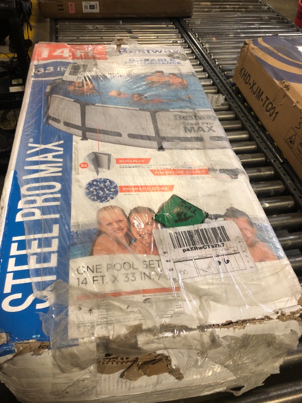 Photo 1 of Bestway Steel Pro MAX 14' x 33" Round Above Ground Pool Set | Includes 530gal Filter Pump