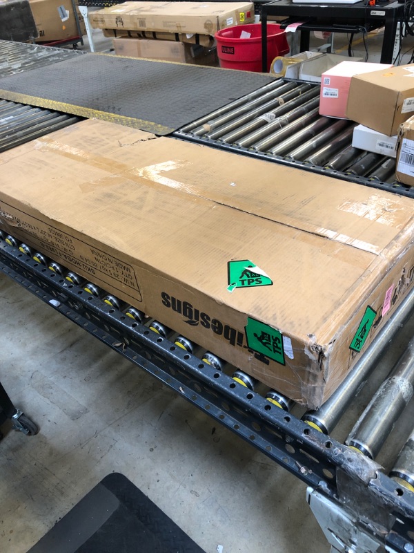 Photo 1 of LITTLE TREE Large Computer Desk with File Cabinet, 63 Inch Executive Desk L Shaped Office Desk with Drawers and Storage Shelves, Business Furniture Desk Workstation for Home Office