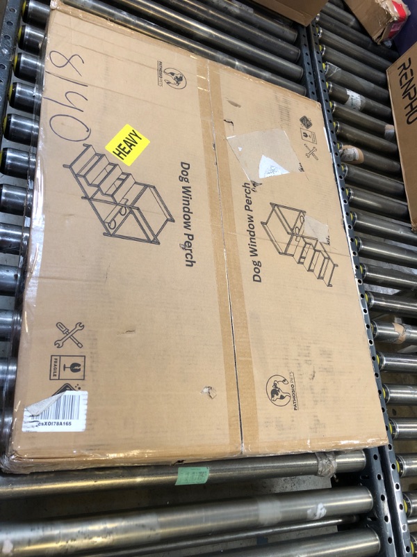 Photo 1 of Dog Window Perch with Feeding Station - Multifunctional Dog Perch to Look Out Window, Dog Bunk Bed for Dogs - Dog Window Bench for Dogs - Bedside Pet Bed with Stairs, S and M Sized Pet Window Perch