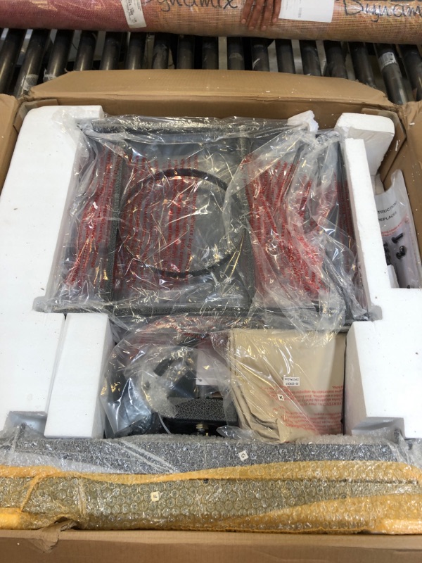 Photo 1 of ZAFRO 28" Fire Pit Table, 40000 BTU Propane Fire Pit Table with Lid,Rain Cover and 3 Pounds Lava Stones for Outdoor Backyard, Courtyard