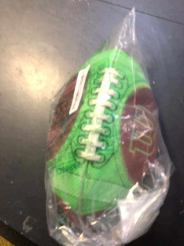 Photo 2 of WILSON Hylite Football - Peewee Size,Brown/Green