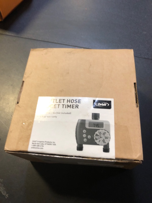 Photo 1 of Orbit 58910 Digital 2 Outlet Hose Faucet Timer