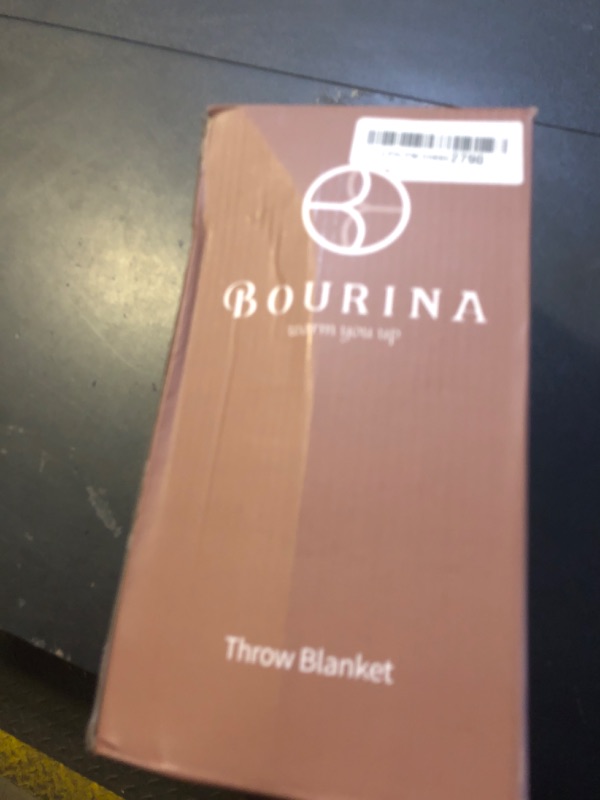 Photo 2 of BOURINA Burgundy Throw Blanket 50x60 Inches Throw Textured Solid Soft Sofa Couch Decorative Knit Blanket