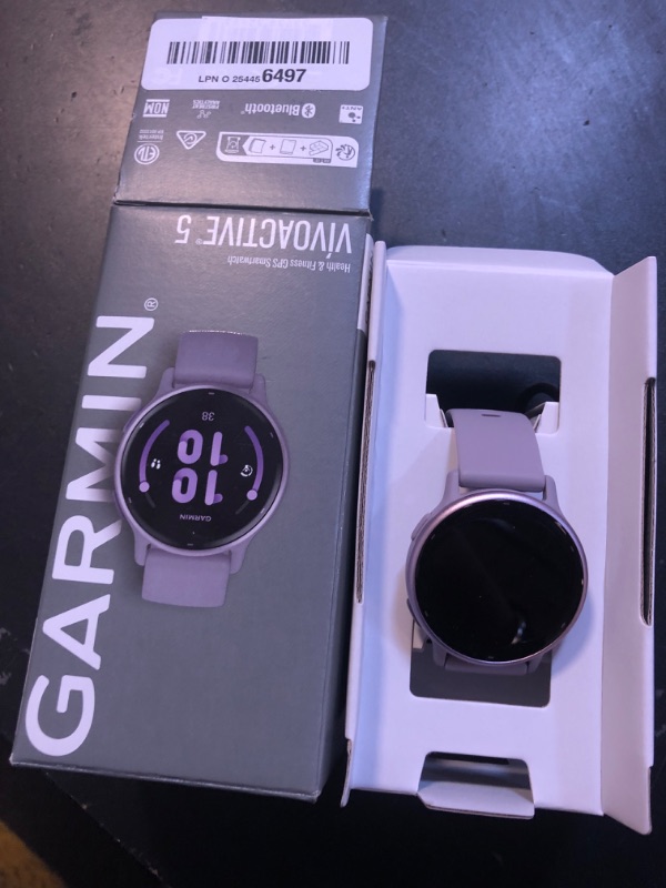 Photo 2 of Garmin vívoactive 5, Health and Fitness GPS Smartwatch, AMOLED Display, Up to 11 Days of Battery, Orchid