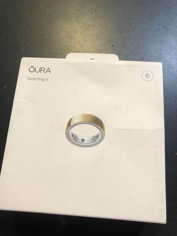 Photo 3 of Oura Ring 4 - Gold - Size 6 - Smart Ring - Size First with Oura Ring 4 Sizing Kit - Sleep Tracking Wearable - Heart Rate - Fitness Tracker - Up to 8 Days of Battery Life