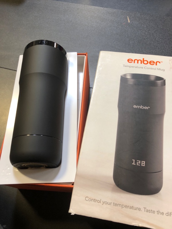 Photo 2 of Ember Temperature Control Travel Mug, 12 Ounce, 2-hr Battery Life, Black - App Controlled Heated Coffee Travel Mug