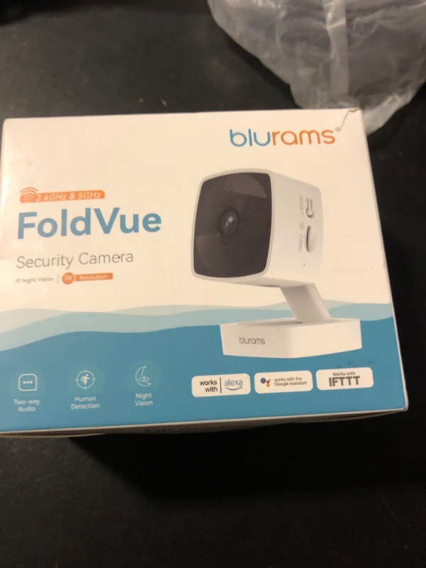 Photo 1 of blurams 2.4G/5G Indoor Security Camera, 2K Pet Camera Indoor with Phone App, Foldable WiFi Baby Camera w/Motion Detection, 2-Way Talk, IR Night Vision