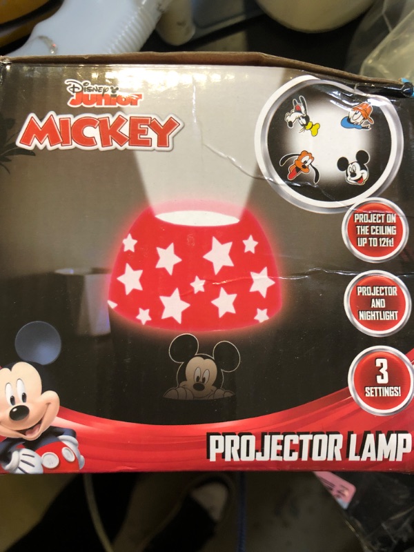 Photo 2 of Idea Nuova Disney Mickey Mouse Scene Projection Kids Lamp and Nightlight