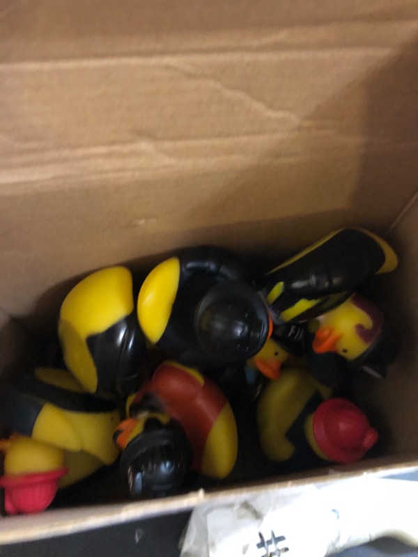 Photo 1 of DEEKIN Fireman Rubber Duck 2 Inch Firefighter Hero Ducks Fire Fighter Hero Bath Toy for Firefighter Theme Birthday Party Favors Beach Pool Summer Activities, 4 Styles(24 Pcs)