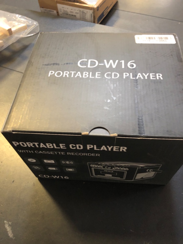 Photo 1 of Boombox CD Player,CD Cassette Player Combo with Bluetooth,5w HiFi Speakers,Built-in 5000 Rechargeable Battery,FM Radio,Tape Recording,Remote Control,USB/AUX/Micro SD/3.5mm Headphone for Home