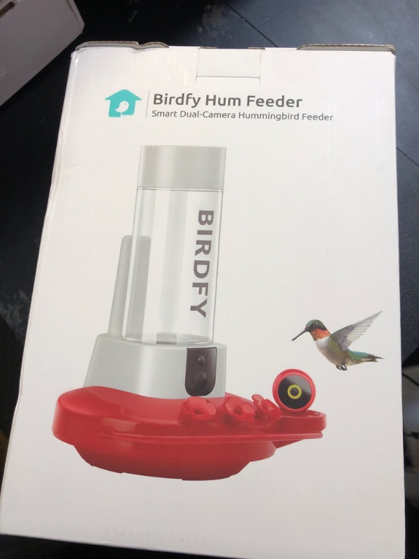 Photo 2 of NETVUE by Birdfy Hummingbird Feeder with 2 Cameras Solar Powered - Dual Smart Cams, 2K HD Wireless for 2 Angels Close-up Bird Watching Outdoor, Instant Notifications (20Oz)