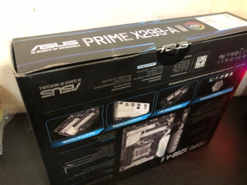 Photo 2 of Asus Prime X299- A II ATX Motherboard (Intel X299) LGA 2066, 12 IR3555 Power Stages, DDR4 4266 MHz, Triple M.2, USB 3.2 Gen 2 Type-C, Intel LAN and Aura Sync RGB Lighting