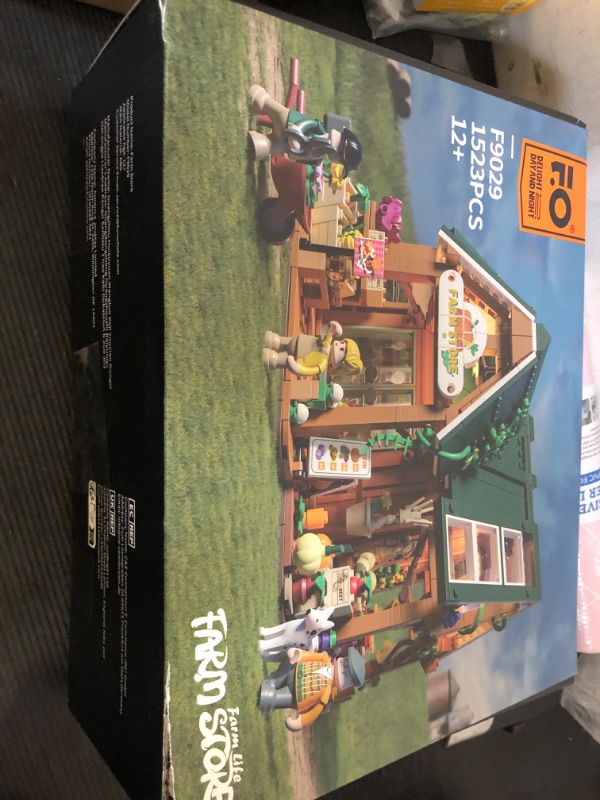 Photo 1 of Funwhole Farm-Store Lighting Building-Bricks Set - Farm Shop LED Light Construction Building Model Set 1523 Pcs for Adults and Teen