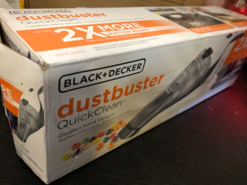 Photo 2 of BLACK+DECKER dustbuster QuickClean Cordless Handheld Vacuum (HNVC215B10)