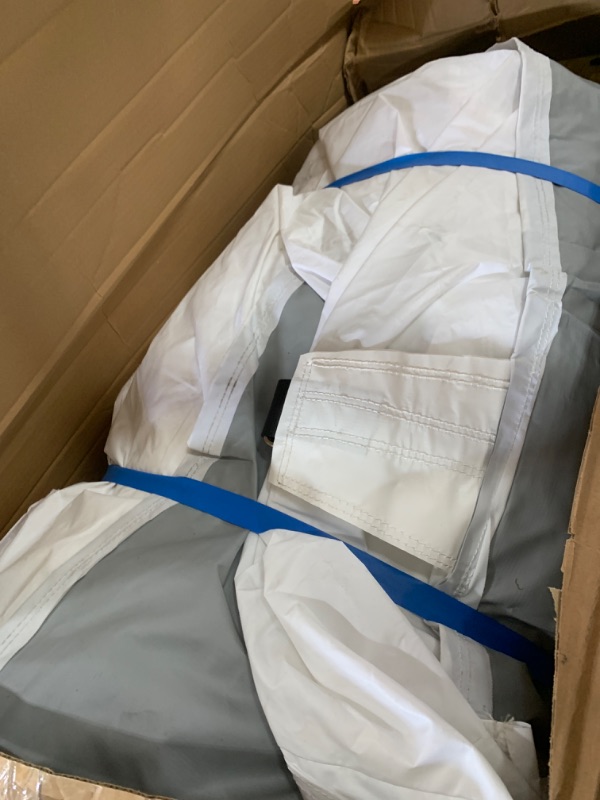 Photo 1 of Inflatable Large White Bounce House for Kids, PVC Inflatable Jumping Castle 13x13x10FT with 950w Air Blower, Durable and Easy to Set up, for Wedding, Birthday Party