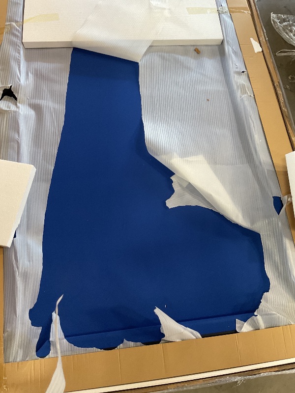 Photo 1 of GoSports 7 ft Pool Table with Wood Finish - Modern Billiards Table with 2 Cue Sticks, Balls, Rack, Felt Brush and Chalk - Choose Your Style BLUE