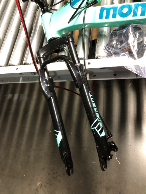 Photo 5 of ***USED - DAMAGED - MISSING PARTS - INCOMPLETE - SEE COMMENTS***
Mongoose Grafton Mountain Bike for Adult Men Women, 26-Inch Wheels, 21-Speed Trigger Shifter, 17-Inch Aluminum Frame, Front Suspension, Mechanical Disc Brakes, Teal