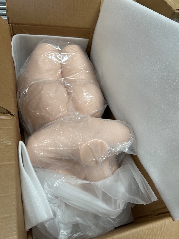 Photo 1 of *** USED SEE NOTES ****91LB Life Size BBW Sex Doll Torso - Jaspik Full Size Skin Texture Sex Dolls for Men with Soft Boobs Big Butt Pussy Ass, Adult Sex Toy Male Masturbator with Breasts & Hole Sex, Love Doll for Men Orgasm