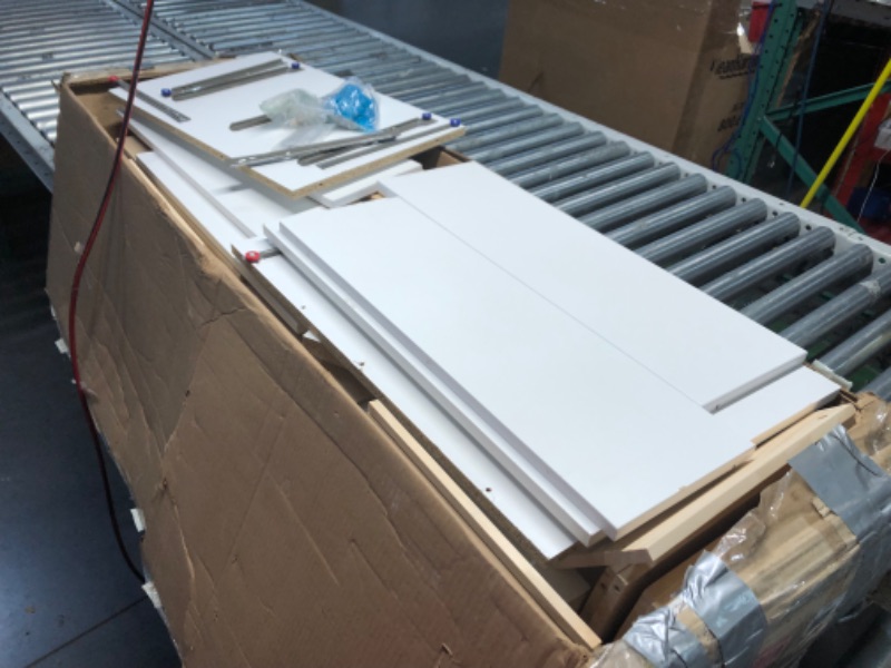 Photo 1 of ***USED - INCOMPLETE - MISSING PARTS***
Prepac Simply Modern 6-Drawer Double Dresser for Bedroom, Chest of Drawers, Modern Bedroom Furniture, 52.5” wide x 16” deep x 29.5” tall, White