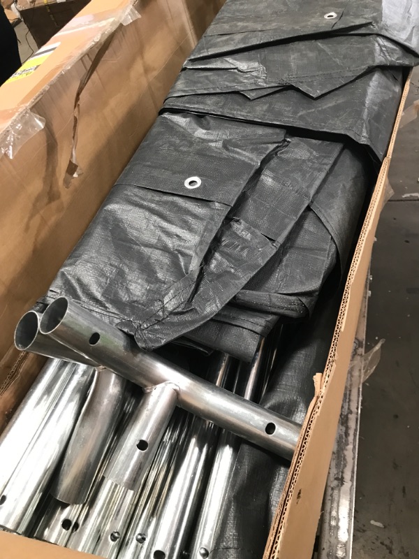 Photo 1 of  MISSING PARTS* VEVOR Carport 10x20ft, Car Canopy Portable Garage, Heavy Duty Car Port with Roll-up Ventilated Windows & Removable Sidewalls, UV Resistant Waterproof All-Season Tarp for SUV, F150, Car, Truck, Boat