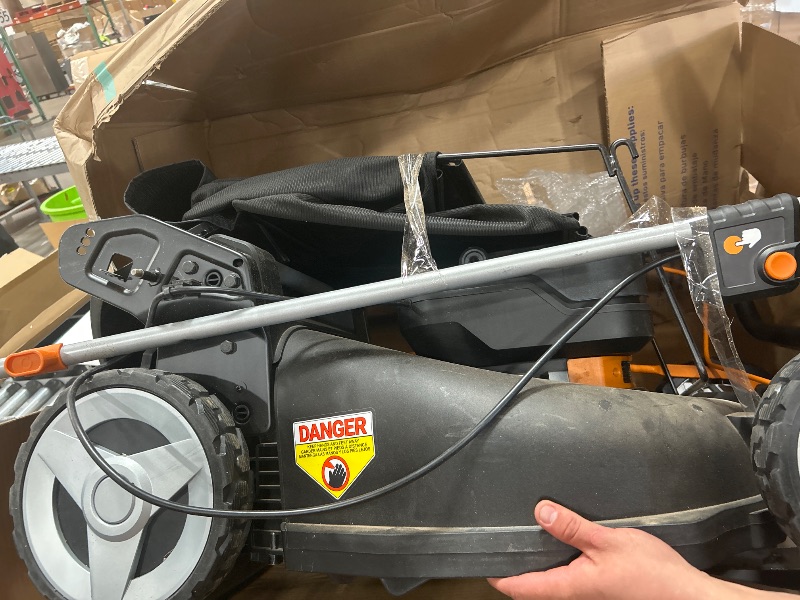 Photo 1 of *** SEE NOTES ***WORX Nitro 40V 21" Cordless Lawn Mower w/Aerodeck & Intellicut, Brushless Electric Mower Up to 1/2 Acre, Push Lawn Mower w/ 7-Position Height Adjustment WG752 – Batteries & Charger Included