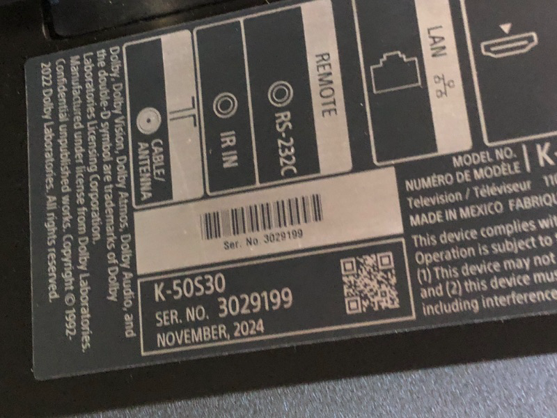 Photo 1 of Sony 50-Inch Class 4K Ultra HD BRAVIA 3 LED Smart TV with Google TV, Dolby Vision HDR, and Exclusive Features for PlayStation®5 (K-50S30), 2024 Model