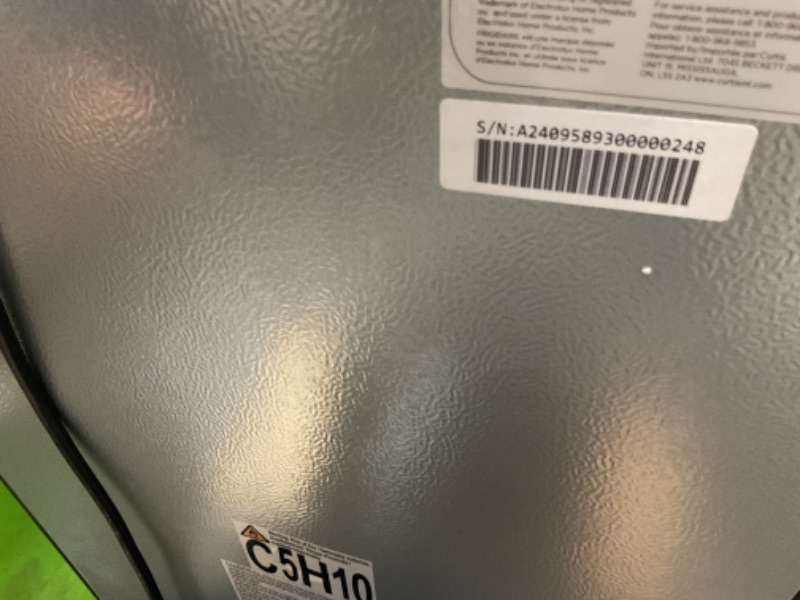 Photo 1 of Frigidaire EFMIS2415 Beverage Refrigerator, Glass Door, Compact Mini Fridge with Digital Temperature Control, Fits 115 Cans or 34 Bottles, 96L Capacity-19.1" D x 17.5" W x 31.2" H, Stainless