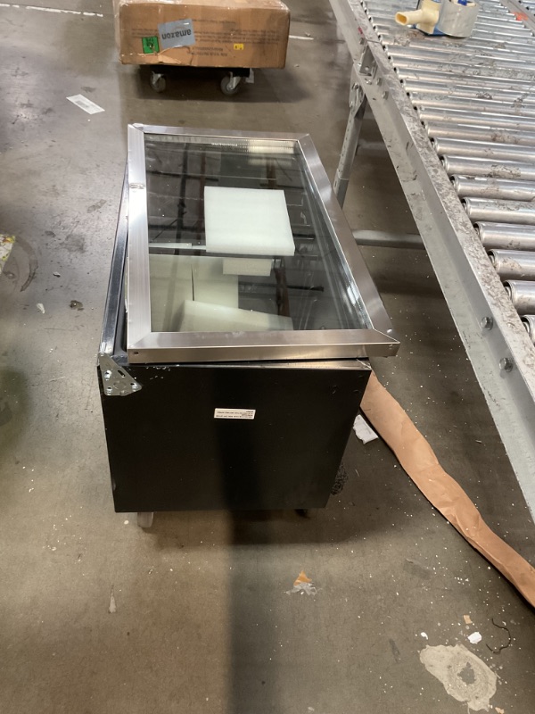 Photo 1 of Frigidaire EFMIS2415 Beverage Refrigerator, Glass Door, Compact Mini Fridge with Digital Temperature Control, Fits 115 Cans or 34 Bottles, 96L Capacity-19.1" D x 17.5" W x 31.2" H, Stainless