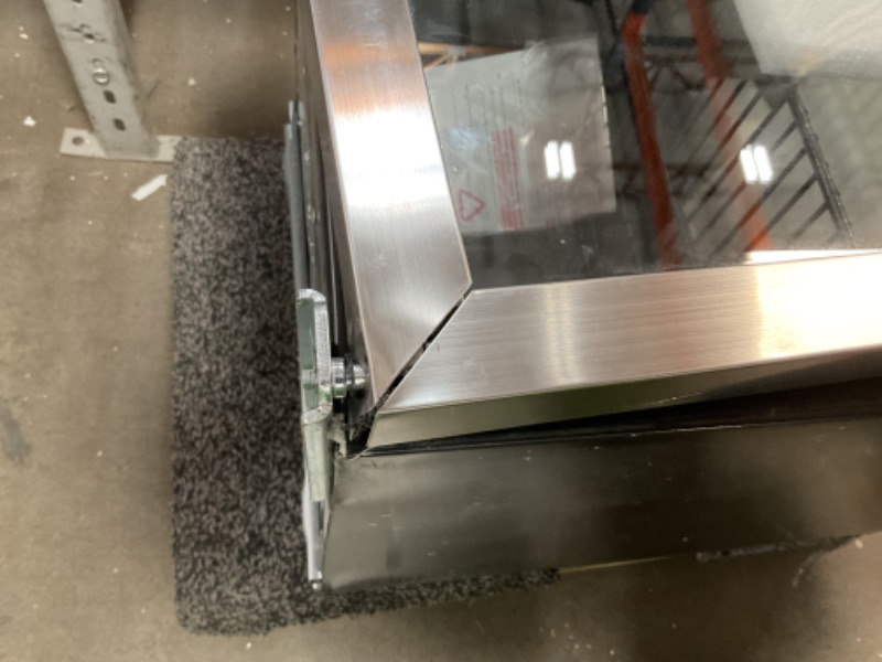 Photo 1 of Frigidaire EFMIS2415 Beverage Refrigerator, Glass Door, Compact Mini Fridge with Digital Temperature Control, Fits 115 Cans or 34 Bottles, 96L Capacity-19.1" D x 17.5" W x 31.2" H, Stainless