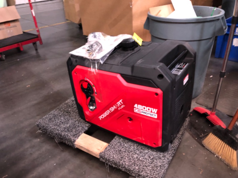 Photo 1 of PowerSmart 4800-Watt Inverter Generator Super Quiet RV-Ready, Portable Generator Gas Powered with CO Sensor, Wheels Handle Kit, Parallel Capable, EPA Compliant